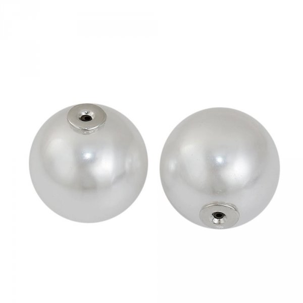 Bead 1 push hole 12 mm White