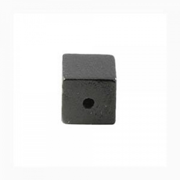 Wooden Bead Cube / Square 10 mm Black