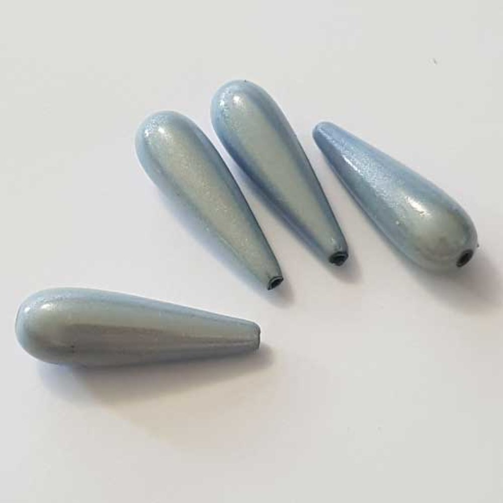 Perle Magique Goutte Bleu 01 30 mm