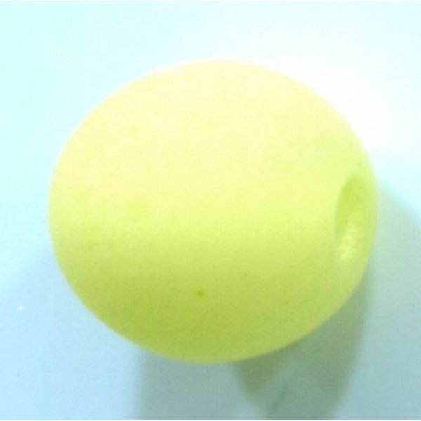 Perle Polaris Mat Ronde 14 mm Lime 01 x 1 Pi&egrave;ce