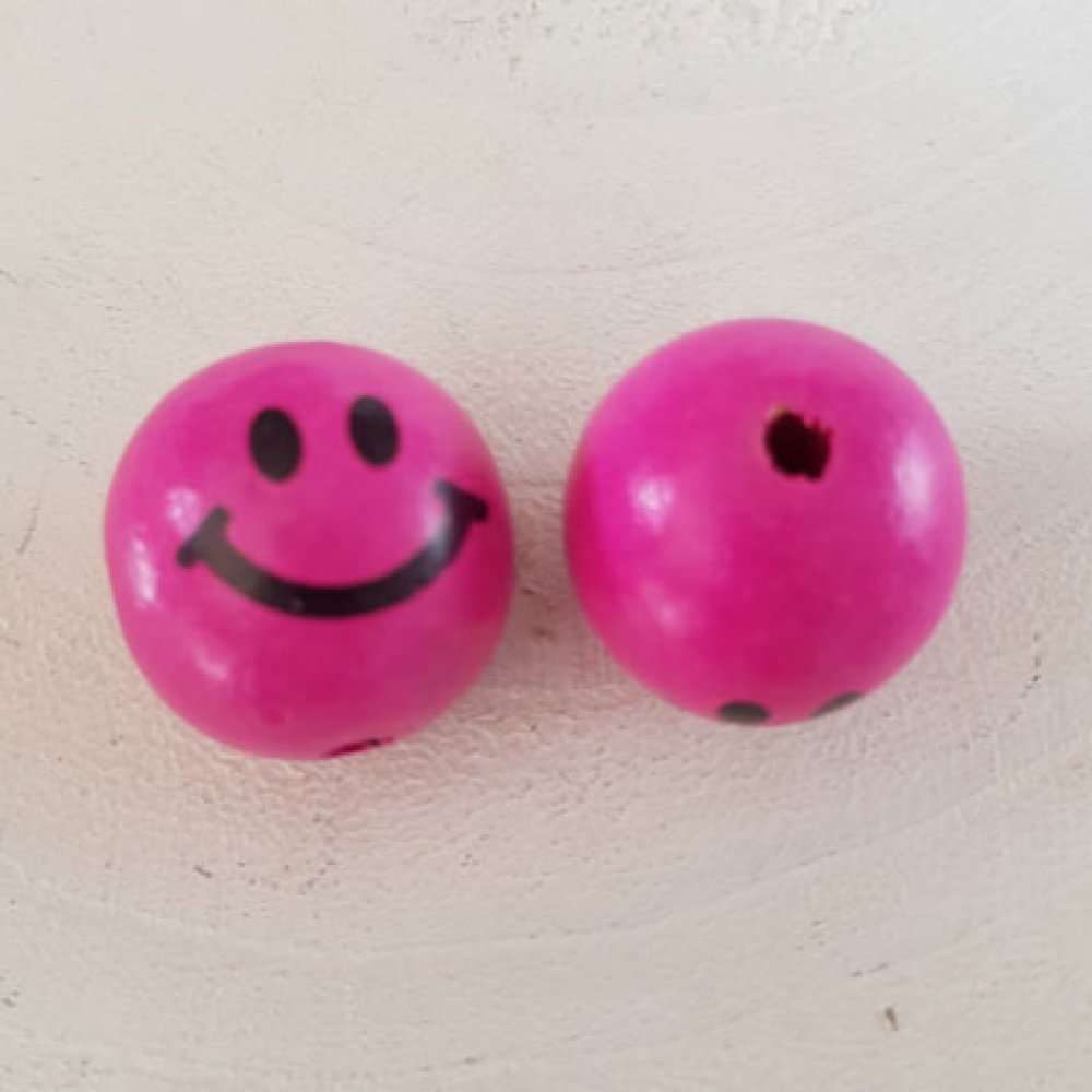 Wooden bead head character N°04 Violet