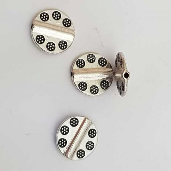 Perle divers en m&eacute;tal argent&eacute; 013 argent