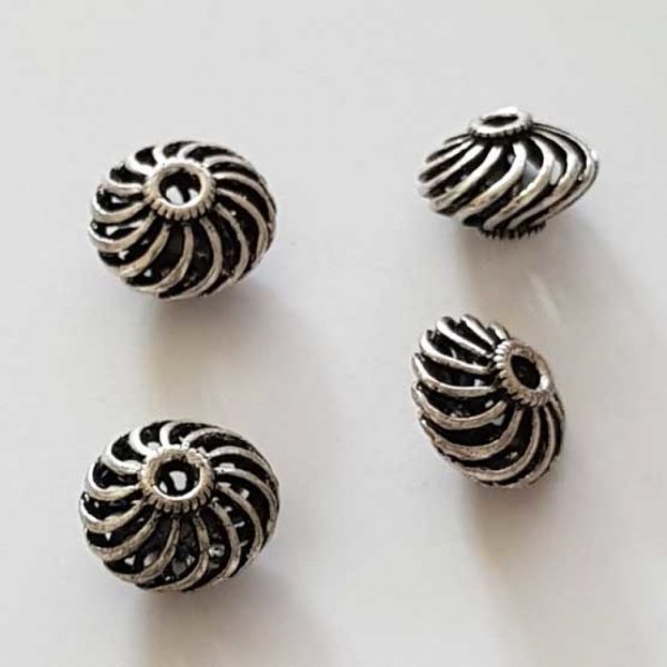 Perle divers en m&eacute;tal argent&eacute; 027 argent