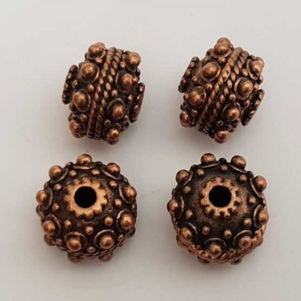 Perle divers en m&eacute;tal argent&eacute; 004 Cuivre