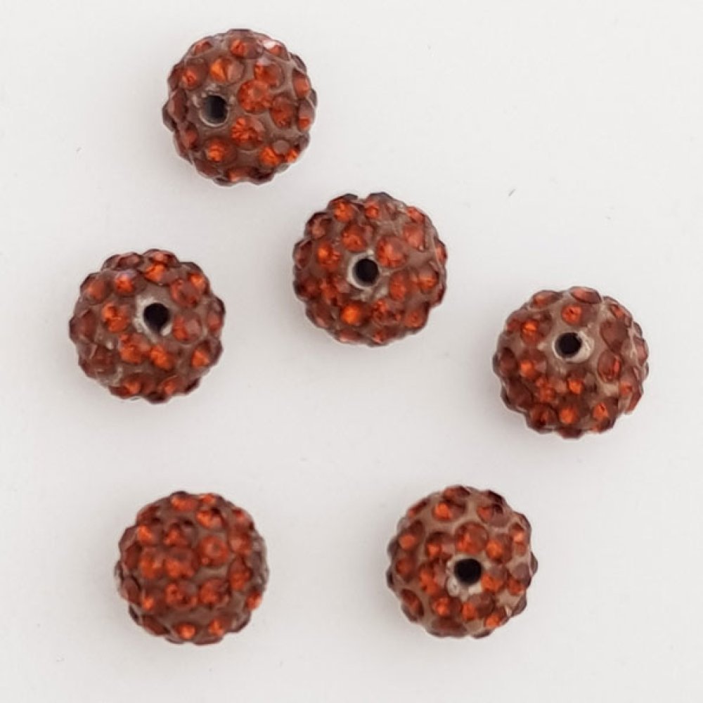 Resin bead strass 10 mm shamballa style N°02