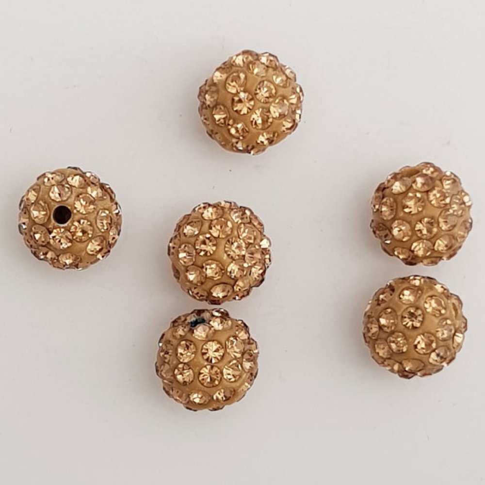 Resin bead strass 10 mm shamballa style N°04