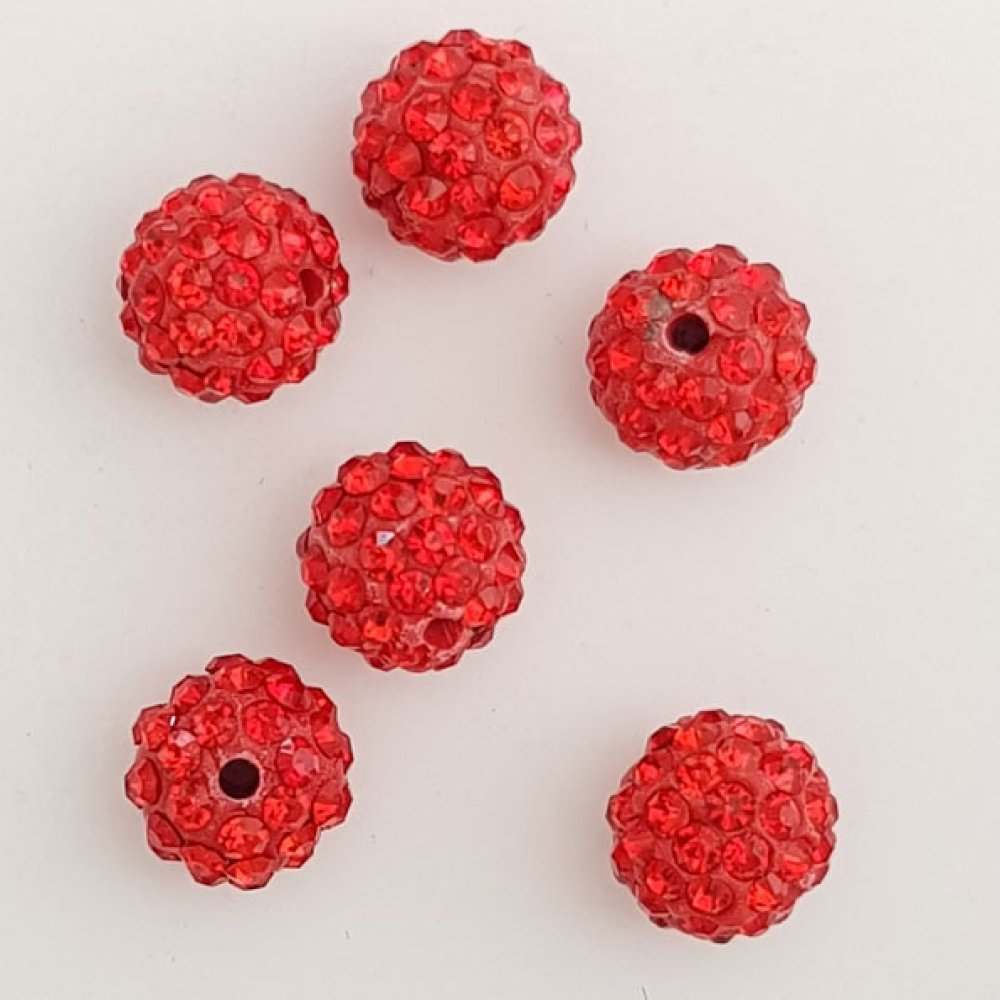 Resin bead strass 10 mm shamballa style N°06