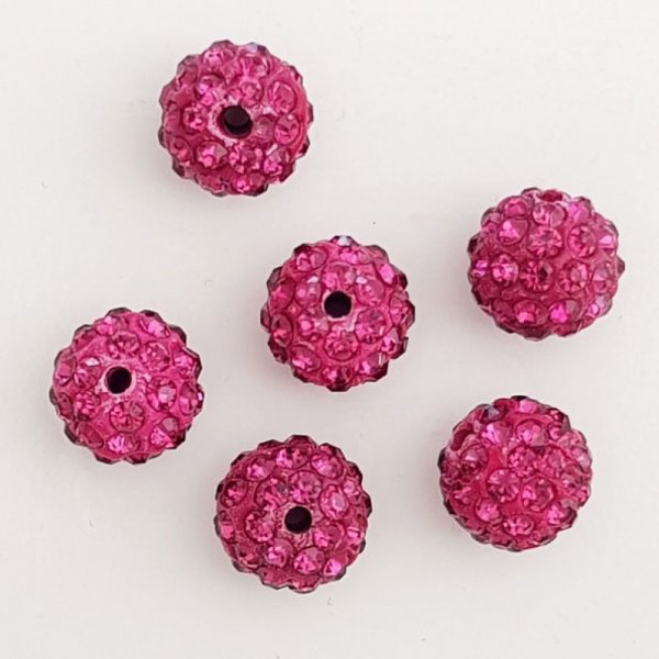 Resin bead strass 10 mm shamballa style N&deg;08