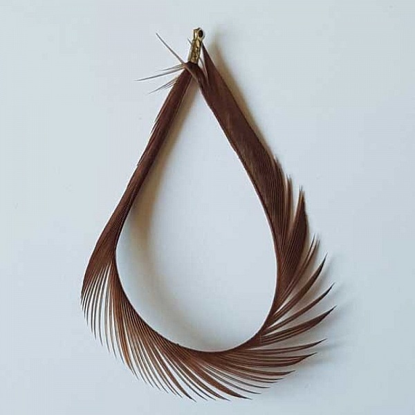 Plume 8 cm N&deg;01 Marron