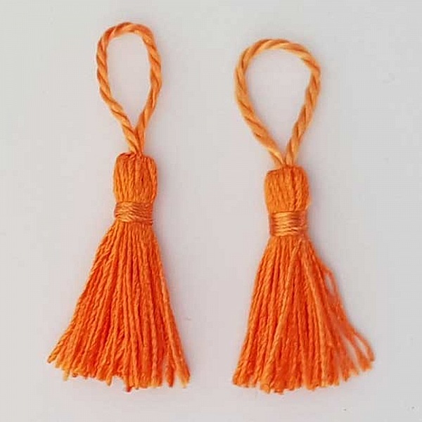 Pompon 60 mm N&deg;08 Orange Fonc&eacute;