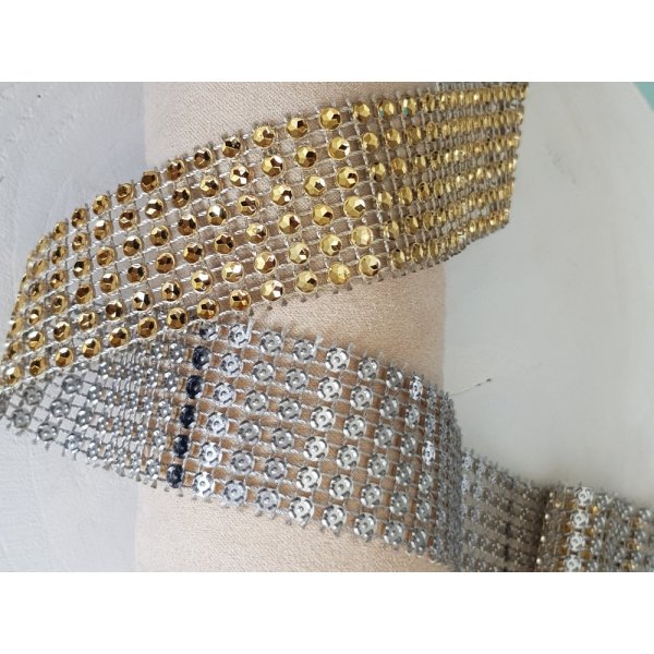 Ribbon Strass N°05 Golden by 0.50 cm.