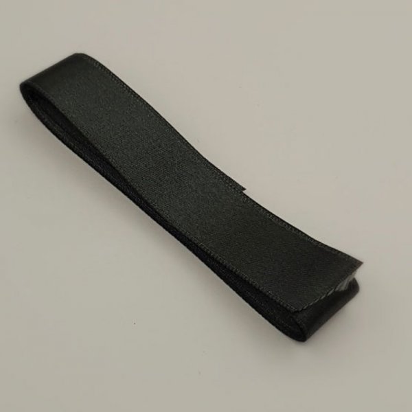 Ruban satin Gris Anthracite double face de 16 mm x 1 m&egrave;tre