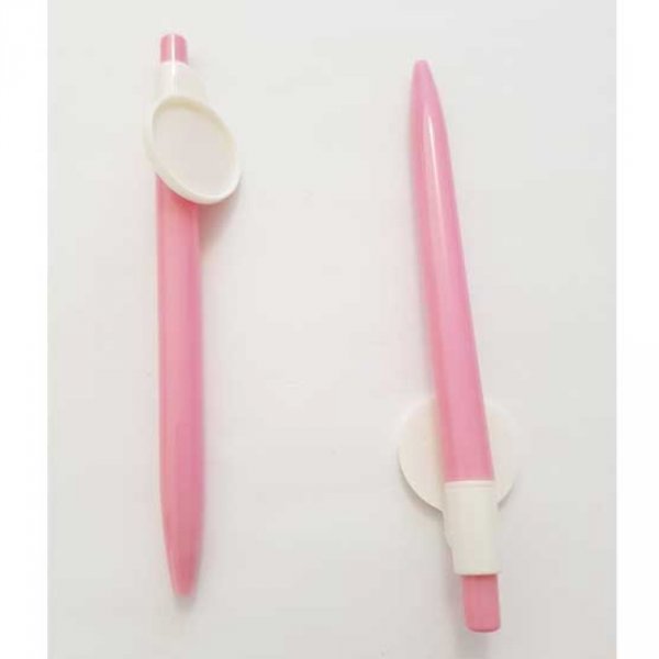 Pink pen with cabochon holder 25 mm