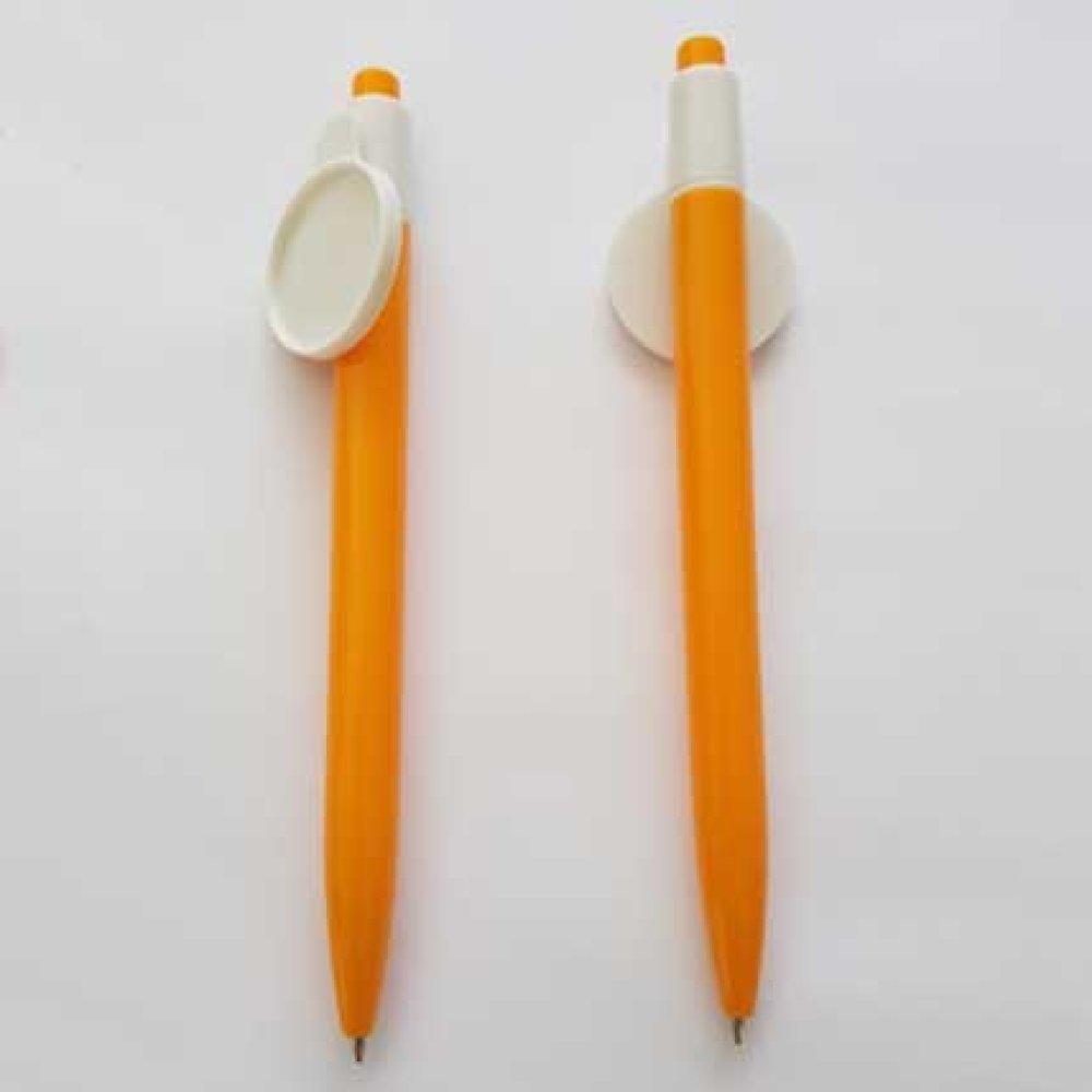 Orange pen with cabochon holder 25 mm