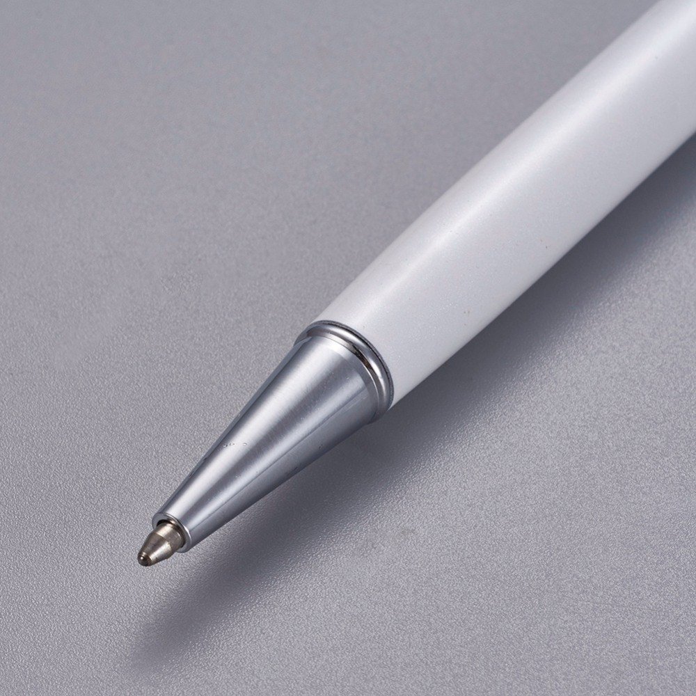 Empty tube pearl pen to customize silver white x 1 piece