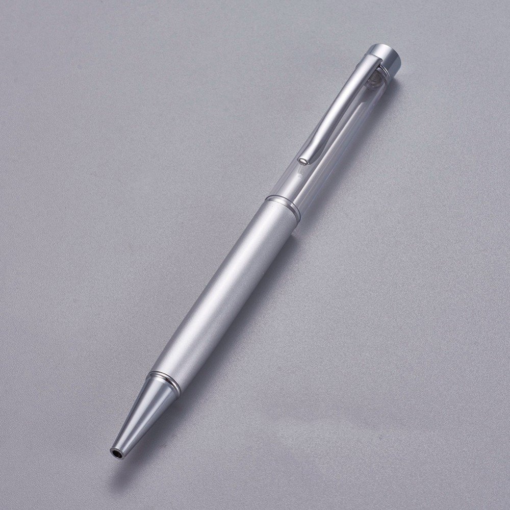 Bead decorating pen empty tube silver x 1 piece