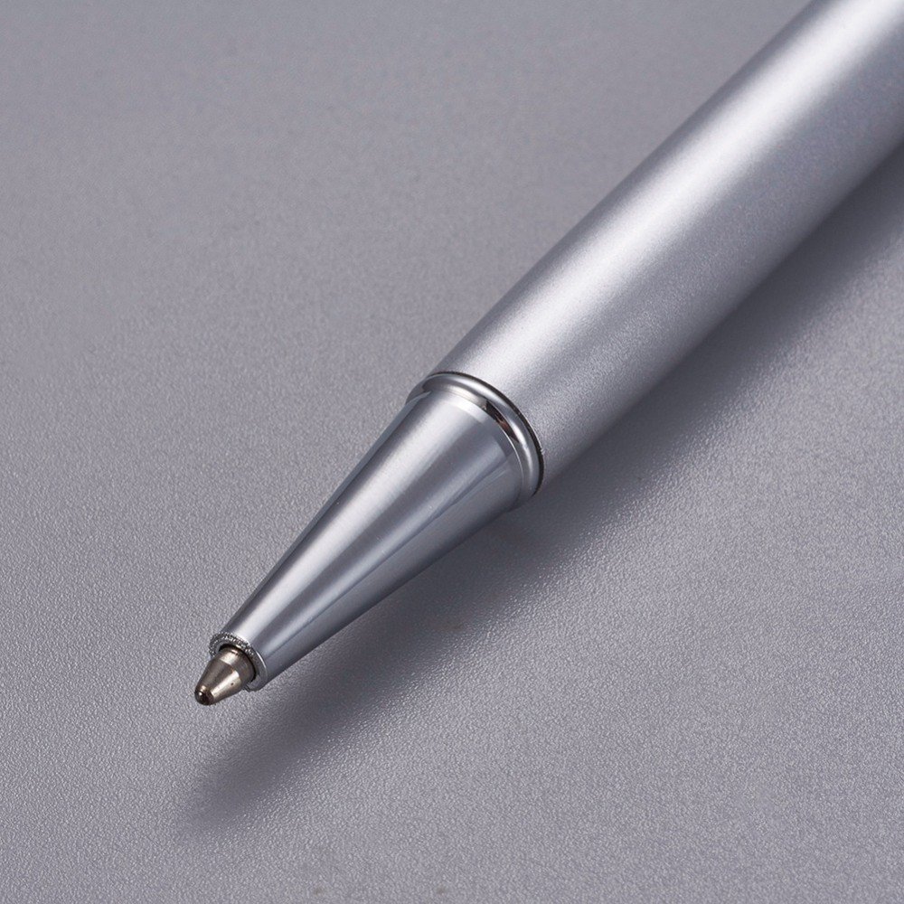 Bead decorating pen empty tube silver x 1 piece