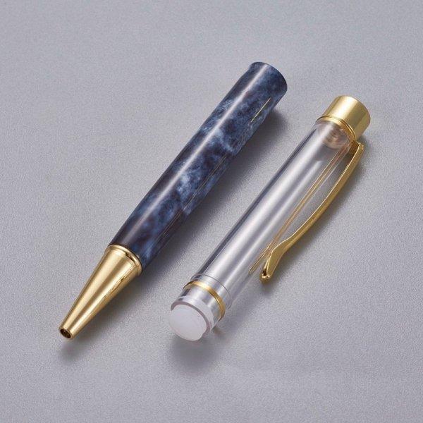 Empty tube bead decorating pen to customize Prussian blue x 1 piece