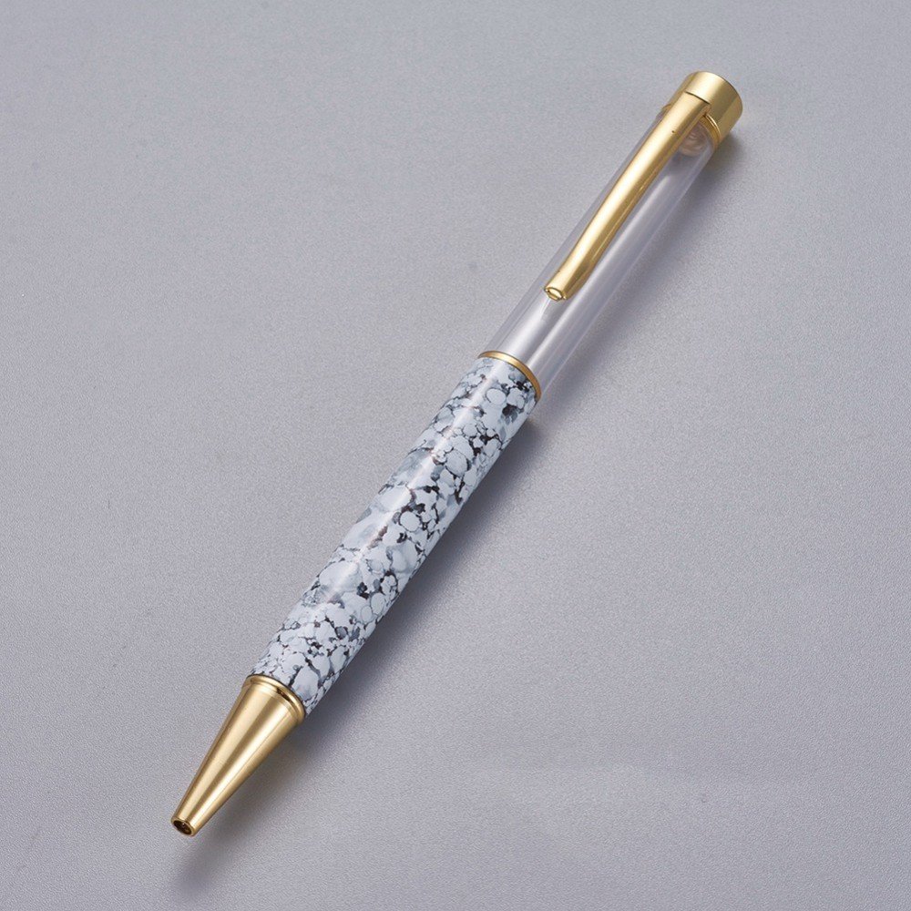 Bead decorating pen empty tube to customize gold gainsboro x 1 piece