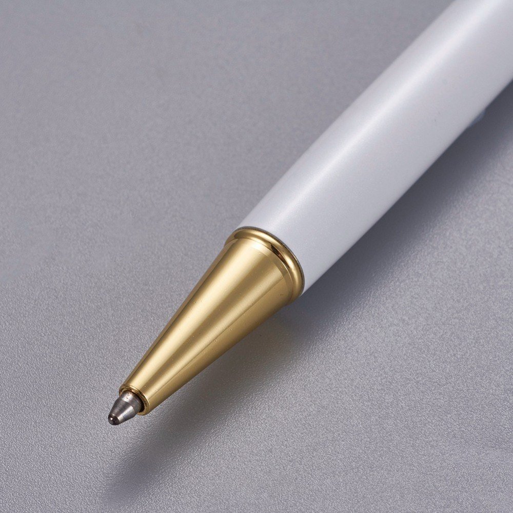 Empty tube pearl decorating pen to customize gold white x 1 piece