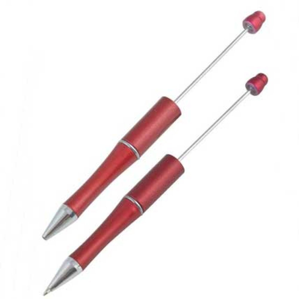 Dark Red Decorative Bead Pen to customize x 1 piece