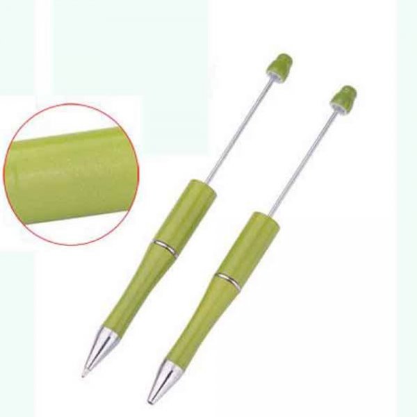 Light Green Decorative Bead Pen to customize x 1 piece