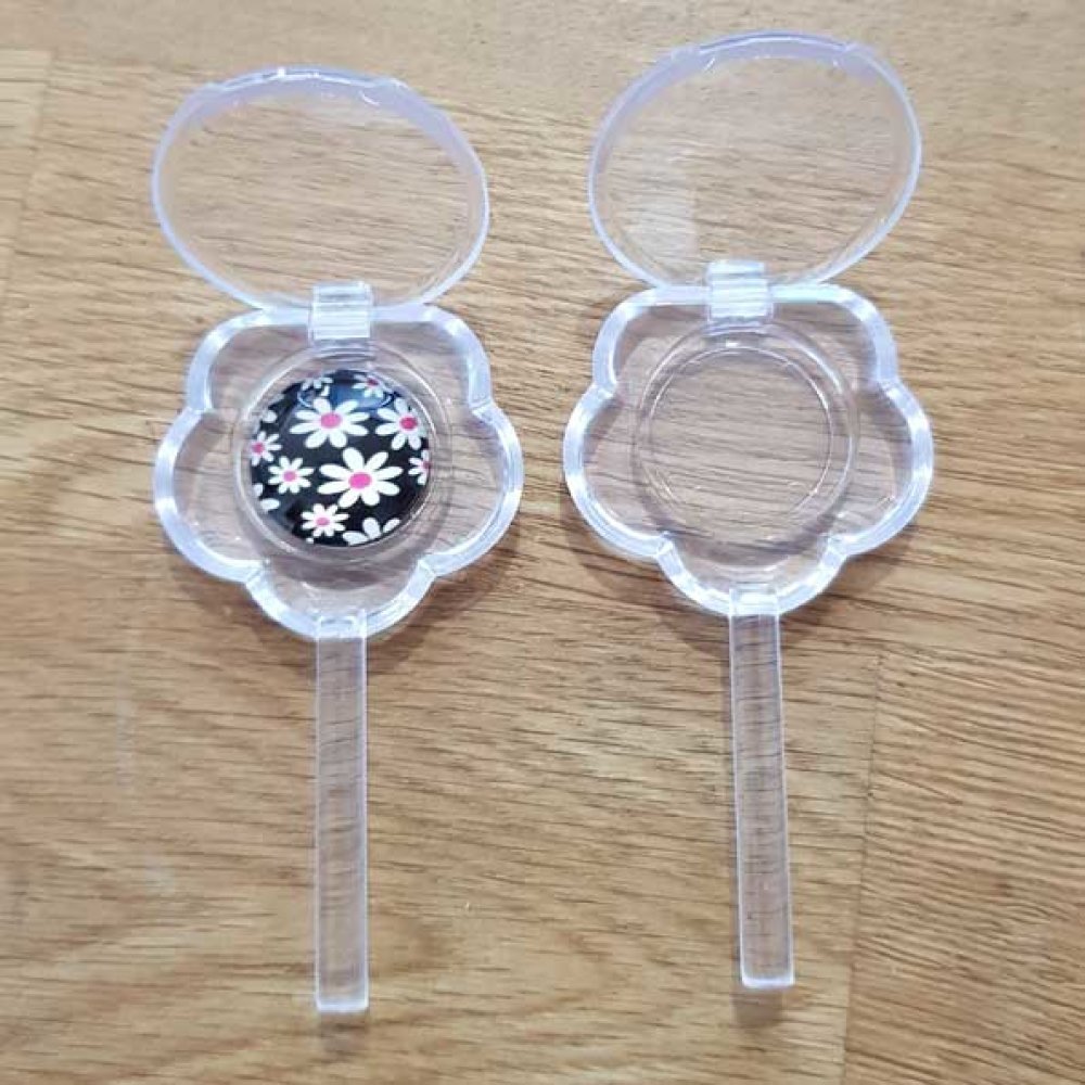 Plastic pacifier with filling