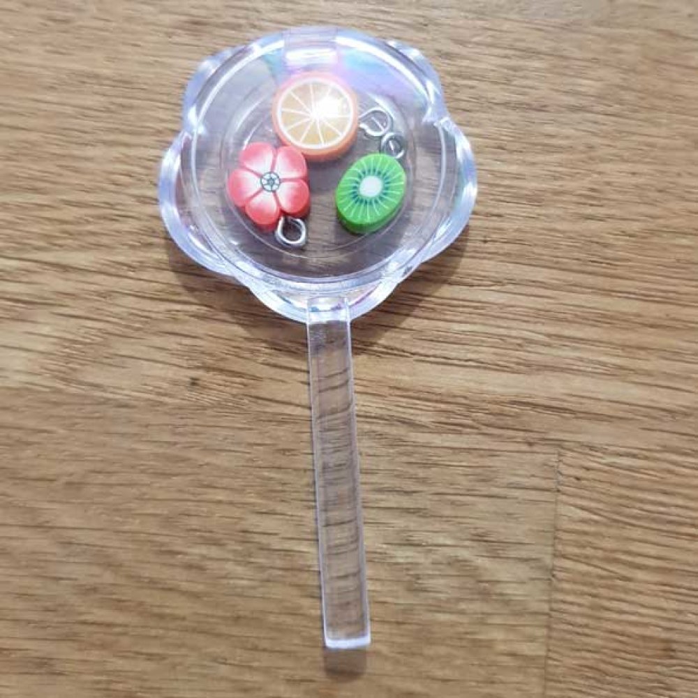 Plastic pacifier with filling