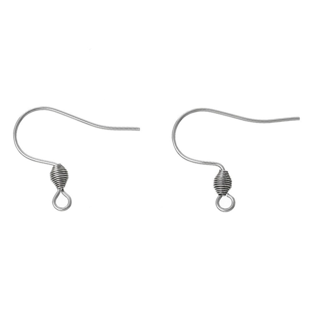 Earring Holder Stainless Steel Hook N°01 X 1 Pair