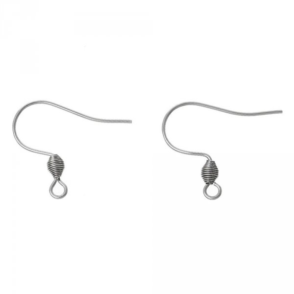 Earring Holder Stainless Steel Hook N&deg;01 X 1 Pair