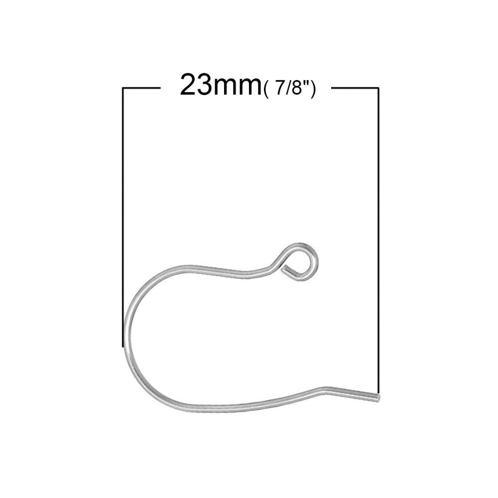 Earring Holder Stainless Steel Hook N°02 X 1 Pair