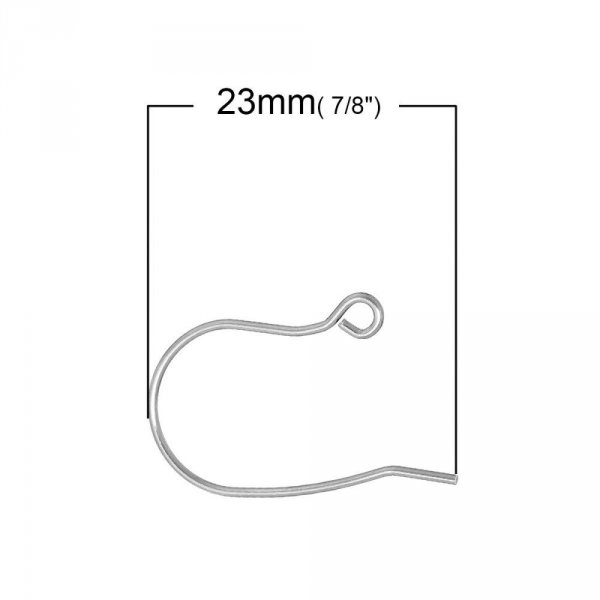 Earring Holder Stainless Steel Hook N&deg;02 X 1 Pair