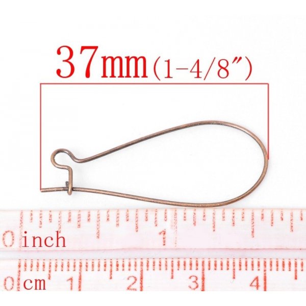 Earring Holder Dormeuse 38mm N&deg;20 x 100 Pairs