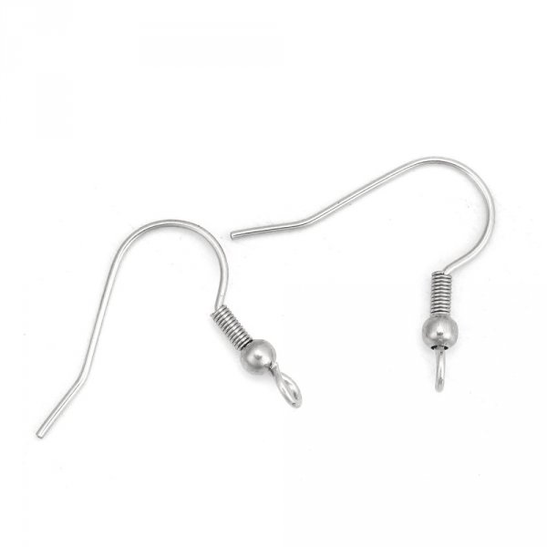 Earring holder Stainless steel hook N&deg;03 x 1 pair