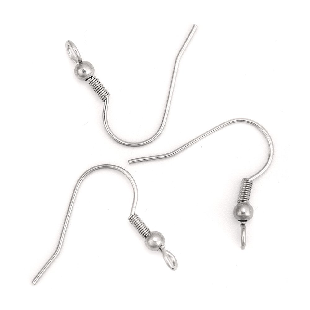 Earring holder Stainless steel hook N°03 x 5 pairs