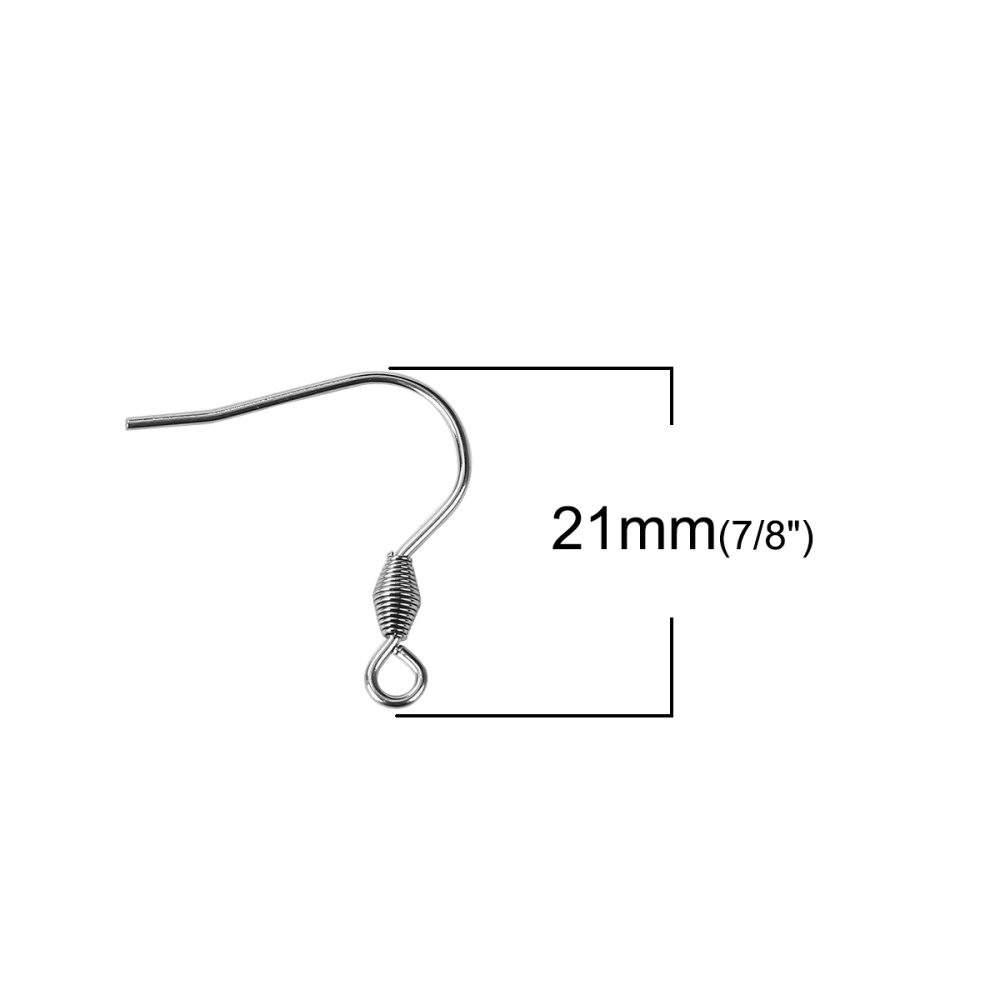 Earring holder Stainless steel hook N°04 x 1 pair