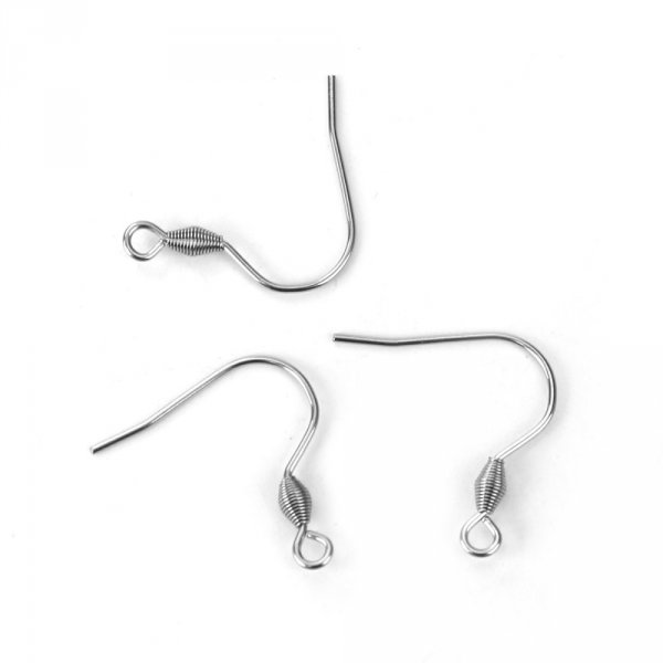 Earring holder Stainless steel hook N&deg;04 x 5 pairs