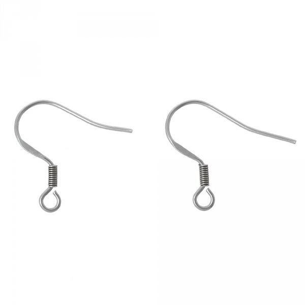 Earring holder Stainless steel hook N&deg;05 x 1 pair