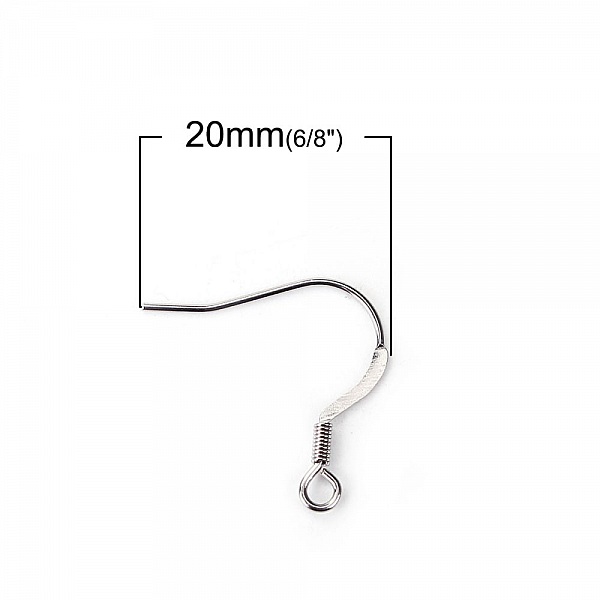 Earring holder Stainless steel hook N&deg;06 x 5 pairs