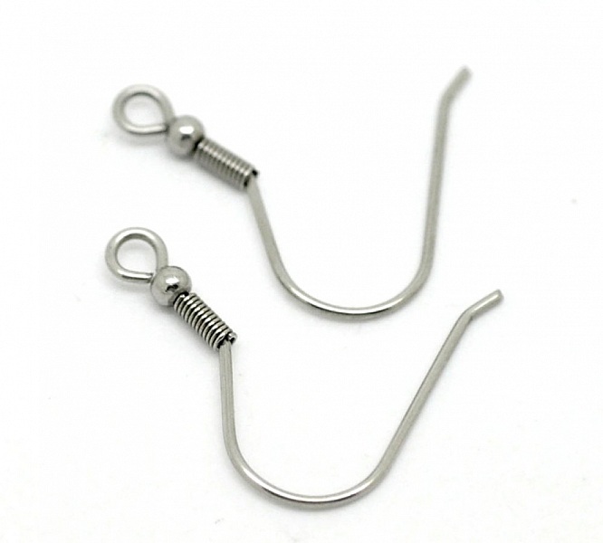 Earring holder Stainless steel hook N&deg;07 x 5 pairs