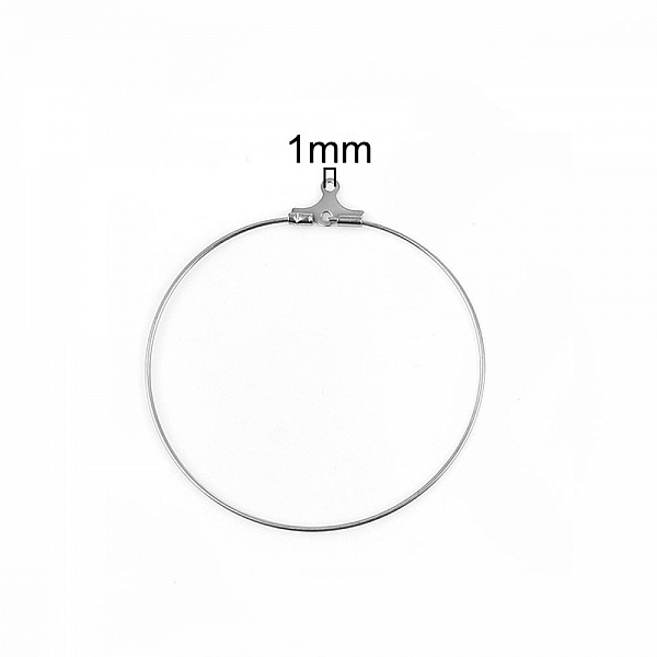 Stainless Steel Creole Earring Holder N&deg;01 x 5 pairs