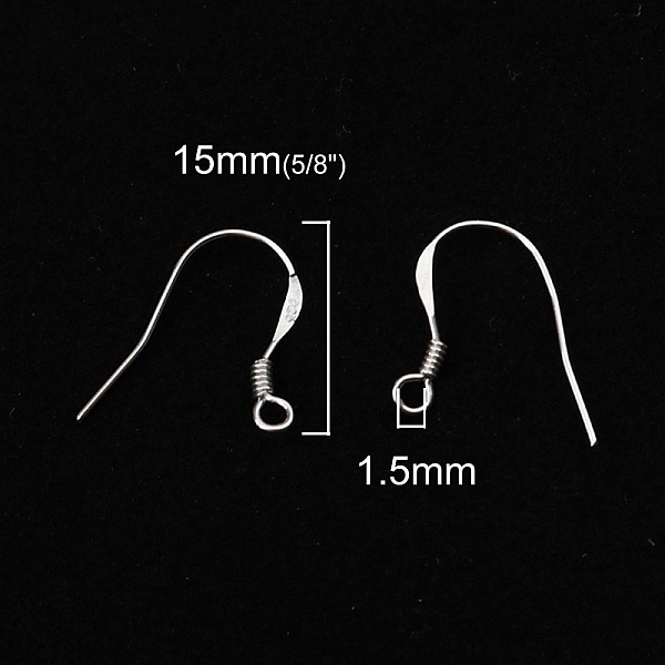 Silver Hook Earring Holder 925 N&deg;03 x 1 pair