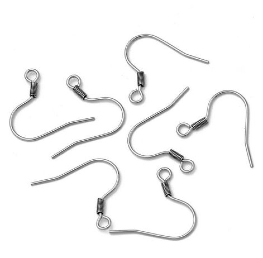 Earring holder Stainless steel hook N°08 x 5 pairs