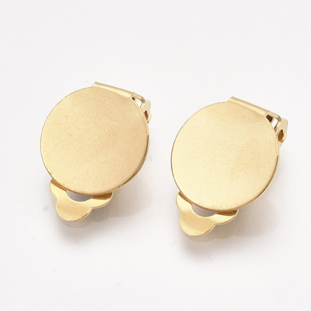 Earring Holder Clips Stainless Steel Gold Plate N°02