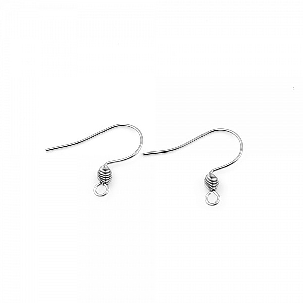 Earring Holder Stainless Steel Hook N&deg;01-02 X 5 Pairs