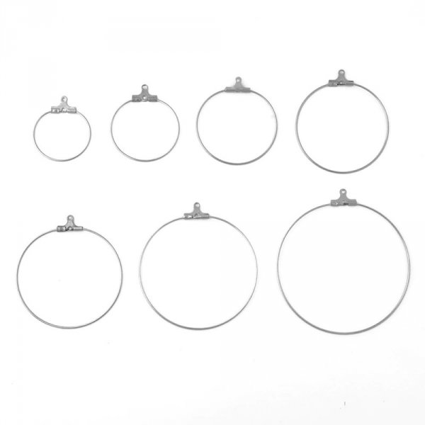 Creole Earring Holder Stainless Steel N&deg;02-45 mm x 5 pairs