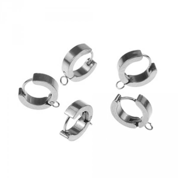 Stainless Steel Creole Earring Holder N&deg;04 x 1 pair