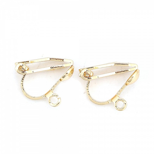 Support Earring Clip copper plated 18K Gold N&deg;01