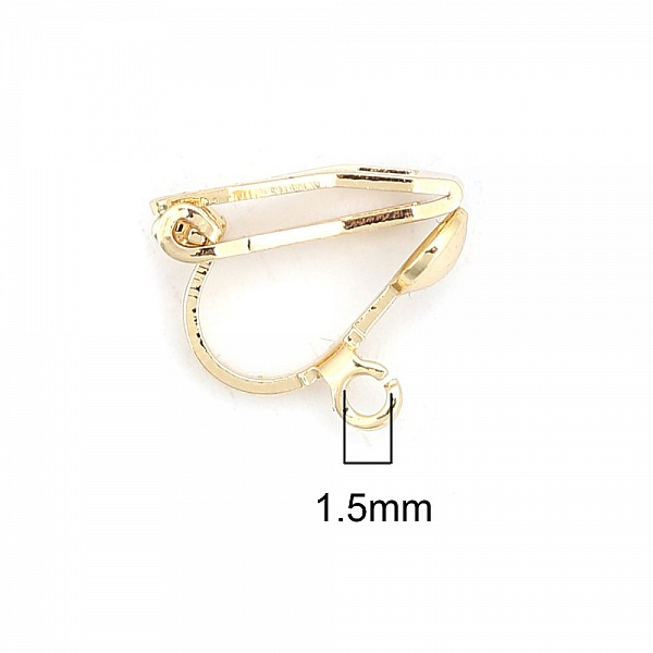 Support Earring Clip copper plated 18K Gold N&deg;01
