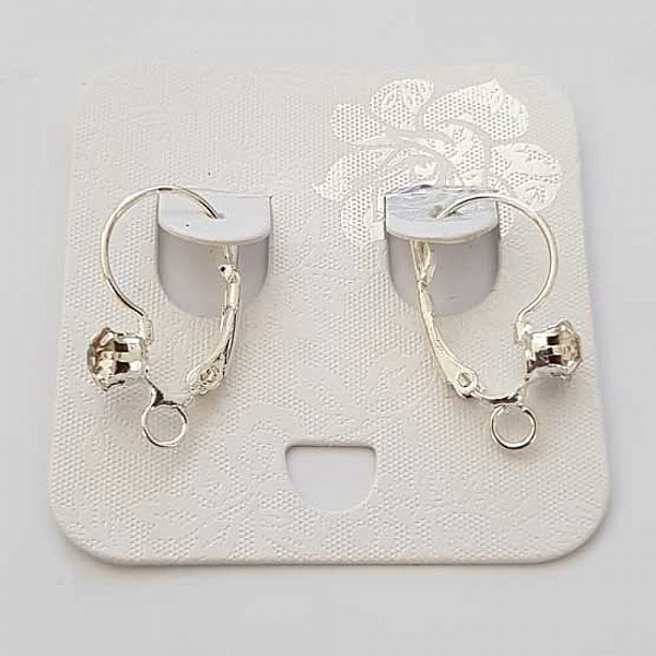 Dormeuse Earring Holder N&deg;100 x 1 Pair Silver